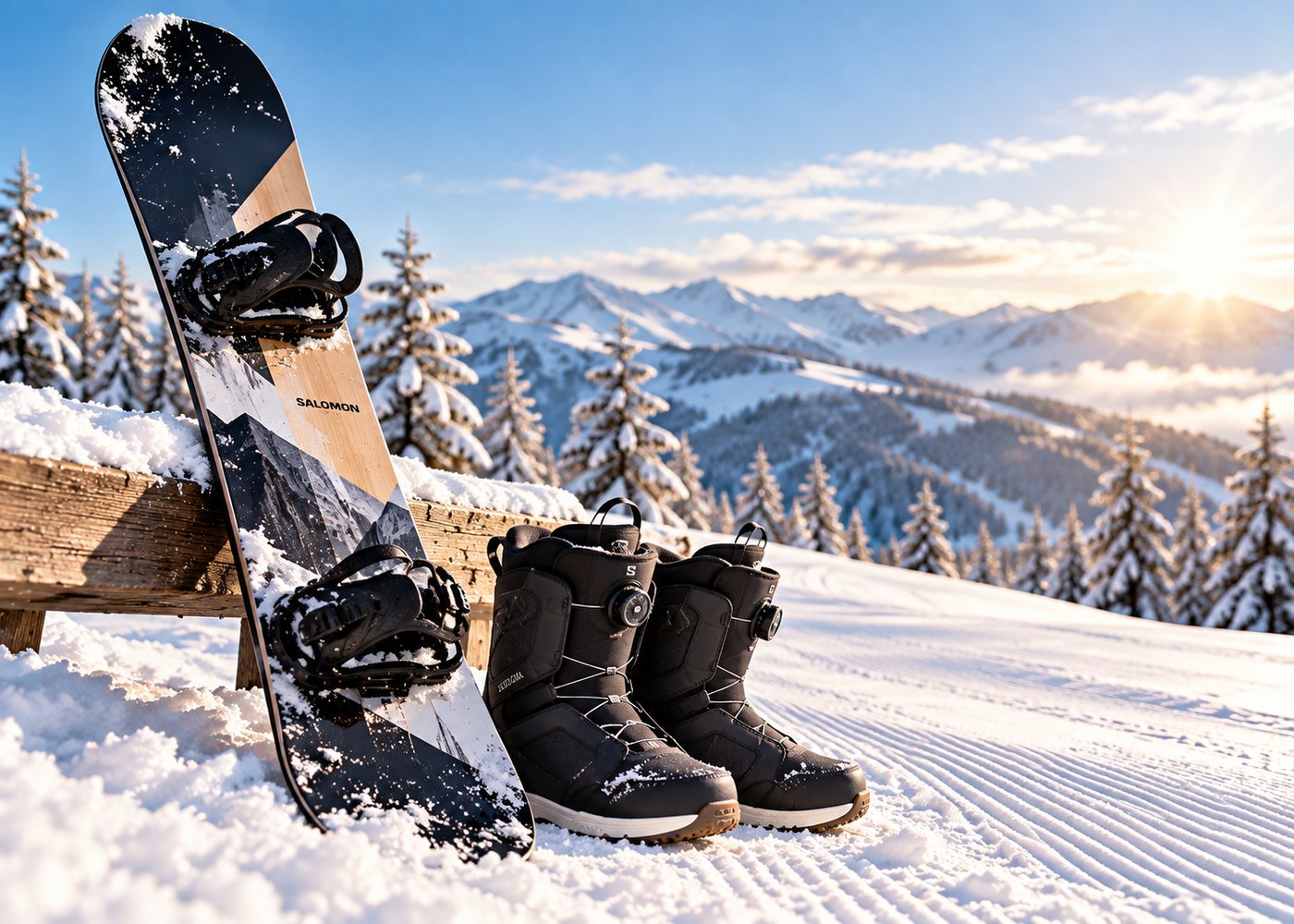 Salomon Snowboard mit BOA Boots
